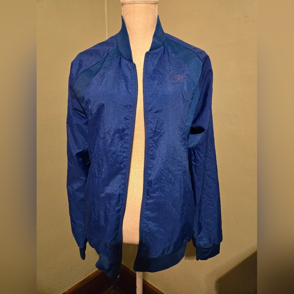 Air Jordan Windbreaker Athletic Bomber Full Zip Jacket Size Med Men's Blue